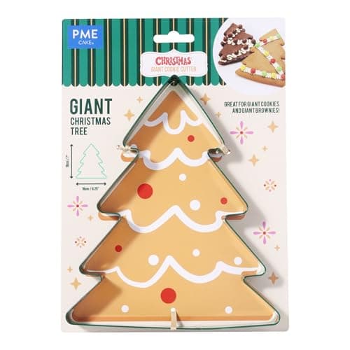 Image of PME Giant Christmas Cookie Cutter - Christmas Tree (18cm / 7inch), Green