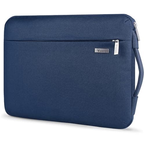Image of Voova 360°Protective Laptop Sleeve Case 14-15 inch, Waterproof Slim Computer Cover Bag with Handle Compatible with MacBook Air 15 M2/M3/M4, MacBook Pro 15, Hp chromebook 14, Blue