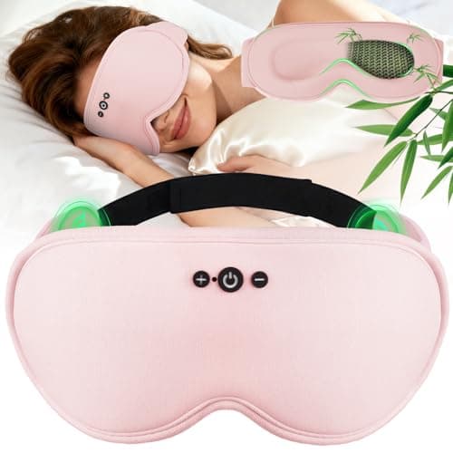 Image of MUSICOZY Sleep Mask Headphones | 3D Bamboo Cotton Bluetooth Eye Mask with Zero Side Pressure & Silent Tear-Off Removable Washable Eye Pad | Comfortable for Side Sleepers | Bluetooth 5.4, 16H Playtime