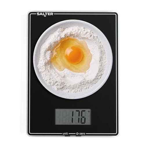 Image of Salter Digital Smart Scale – Electronic Kitchen Scale, Add & Weigh Tare Function, LCD Display, Measures Liquids, 5kg Capacity, Easy to Clean, Cooking/Baking, Connects to Salter Cook App