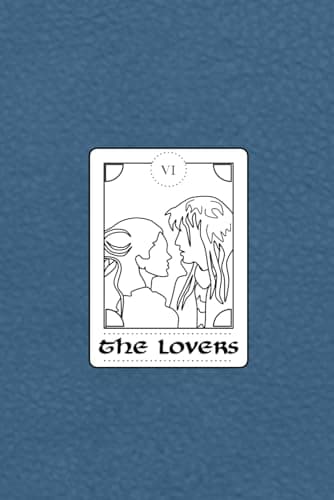 Image of Labyrinth Lovers Tarot Card - Lined Notebook