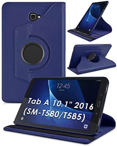 Image of Samsung Galaxy Tab A6 10.1 case, Samsung T580, Galaxy T585 Case, Samsung Tab A 10.1 Rotating Case,Premium PU Leather 360 Degree Rotating Stand Cover for Samsung Galaxy Tab A 10.1 T580 / T585