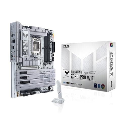 Image of ASUS TUF Gaming Z890-PRO WiFi - Intel ATX Gaming Motherboard (DDR5, 16+1+2+1 80A DrMOS, PCIe 5.0, 2 x USB4, 20Gbps Front USB with PD Fast Charge, 4 x M.2, Wi-FI 7, Aura Sync RGB)