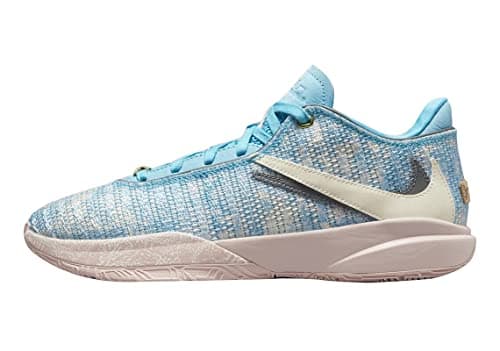 Image of Nike Men's Lebron XX ASW Blue Lightning/Coconut Milk (DV1191 400) - 8, White and Blue, 6 UK