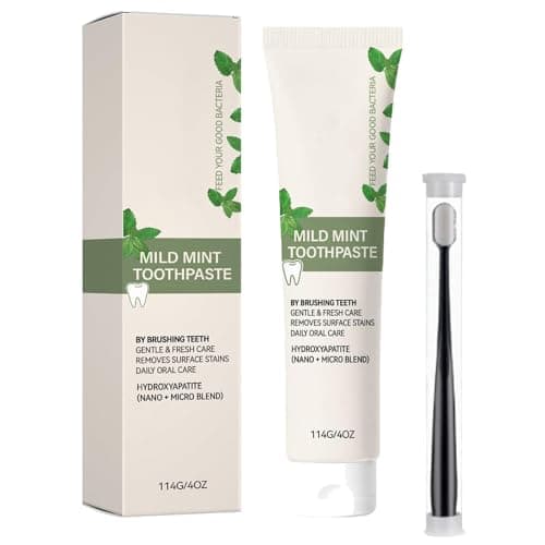 Image of Nano-Hydroxyapatite Toothpaste Mint Flavor, Fluoride Free Gum Toothpaste for Daily Oral Care, for Sensitive Teeth (1)