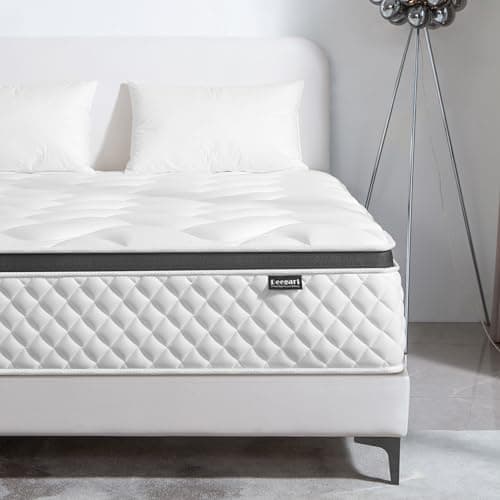 Image of Deegari double Mattress 4FT6,10 INCH Pocket Sprungs Mattress Memory Foam- Medium Firm - Motion Isolation,135x190X25CM