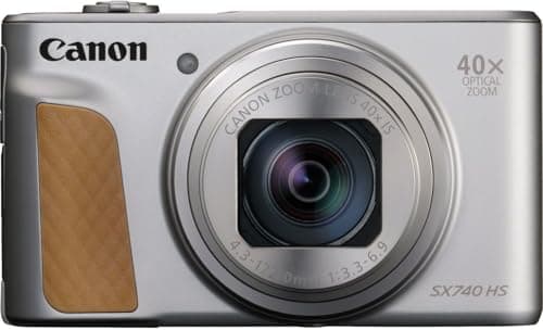 Image of Canon PowerShot SX740 HS Lite Edition Digital Camera (20.3 MP, 40x Optical Zoom, 7.5 cm (3 Inch) Display, DIGIC 8, 4K Ultra HD, HDMI, Wi-Fi, Bluetooth, Automatic Aperture, Automatic Timing, Silver