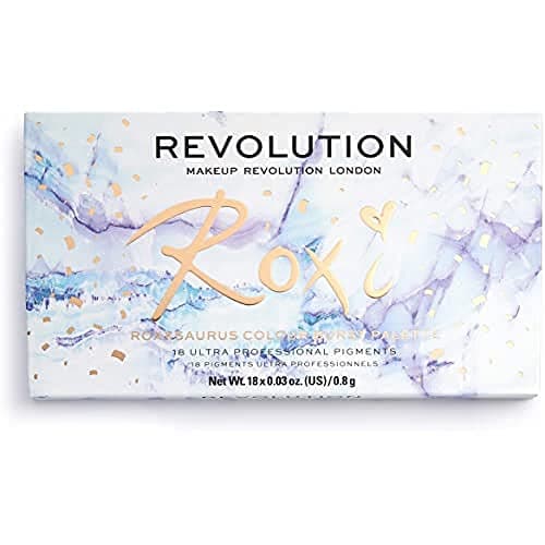 Image of Makeup Revolution Beauty London Roxxsaurus, Colour Burst, Eyeshadow Palette, 18 Shades, 0.8 g (Pack of 18)