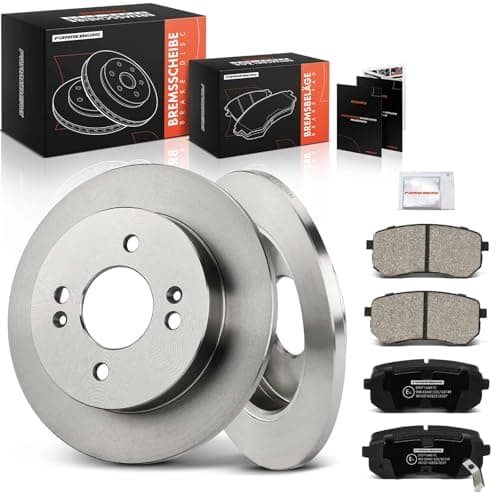 Image of Frankberg Brake Kit incl. 2x Brake Disc + 4x Brake Pad Rear Compatible with i10 PA Picanto TA Picanto SA Replace# 5830207A10,5830207A00