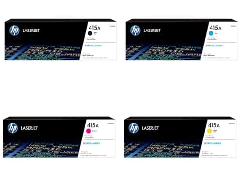 Image of HP 415A Original Genuine Toner Cartridges Multipack Set Black, Cyan, Magenta, Yellow Color Laserjet Pro M454, M478, M479 in original Boxes with Hologram
