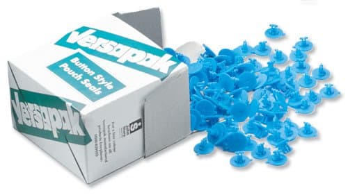 Image of Versapak Button Seals Blue for Versapak Mailing Pouches Ref IMSEALBL [Pack of 500]