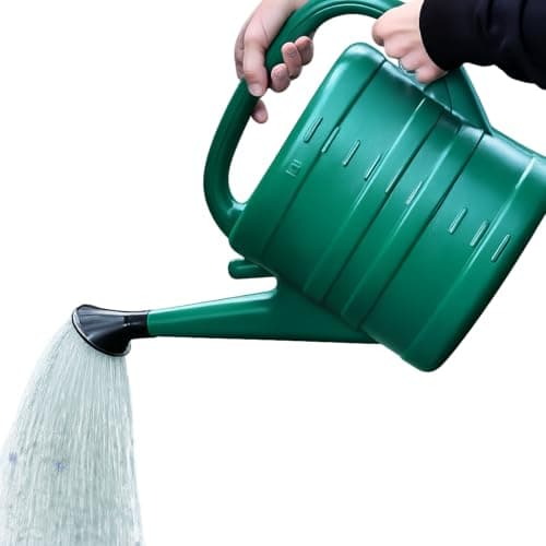Image of Garden Watering Can Green With Sprinkler Head Rose Water Detachable Nozzle 10 Litre For Gardening, Plants, Flowers, Hanging Plants