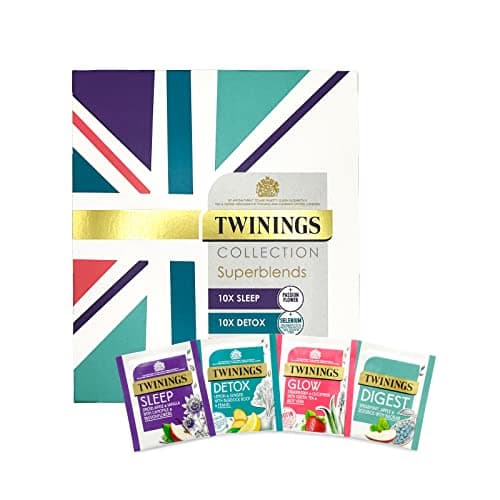 Image of Twinings Superblends Collection | A selection pack of our four bestselling herbal infusion blends | 40 individually wrapped tea bags