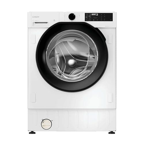 Image of Candy ProWash and Dry 400 Integrated Washer Dryer, 9 Kg Wash plus 6 Kg Dry, Combined Cycle Class D, 1400 RPM, hOn App Connectivity, 7 Rapid Cycles, White and Black, 60x53x82 cm - BC4S496M6DB8-80