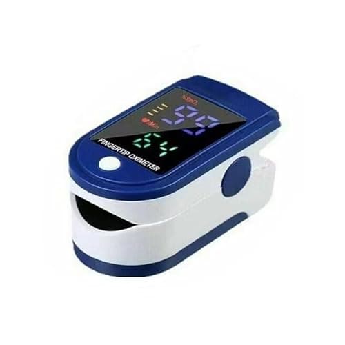 Image of Portable Finger Pulse Oximeter with HD LCD – One-Button SpO2 & Heart Rate Monitor for Home, Sports & Health Tracking | Compact Fingertip Oxygen Meter with Low Battery Indicator & Carry Case