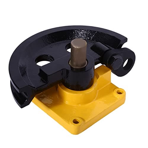 Image of Pipe Bender Heavy Duty Manual Lever Type Tube Bending Machine with 7 Dies for Roll Cages, Frames, Furniture, Yellow Carbon Steel 10-25mm