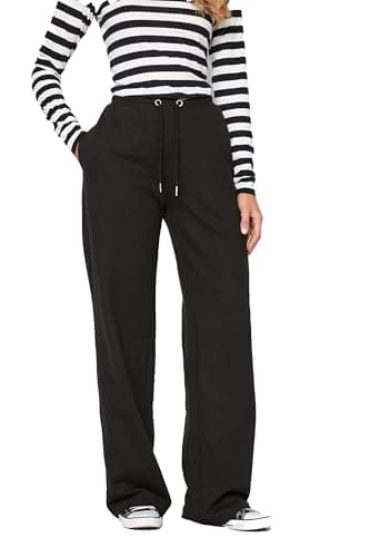 Image of Long Tall Sally - LTS Tall Wide Leg Joggers - Women's Black