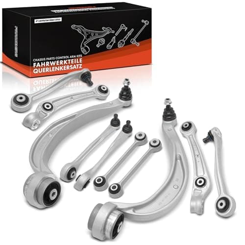 Image of Frankberg 10x Control Arm Kit Front Compatible with A4 Avant 8K5 Q5 8RB A4 8K2 A4 Allroad 8KH A5 Sportback 8TA A5 8T3 A5 Cabriolet 8F7 Replace# 8K0407509A, 8K0407506A