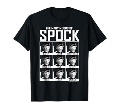Image of Star Trek: The Original Series Moods of Spock Textbook T-Shirt