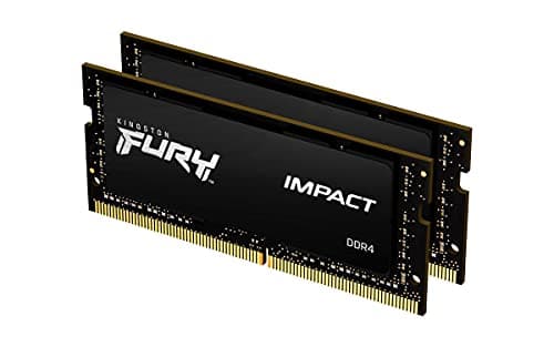 Image of Kingston FURY Impact 16 GB (2 x 8 GB) 2666MHz DDR4 CL15 Laptop Memory Kit of 2 KF426S15IBK2/16