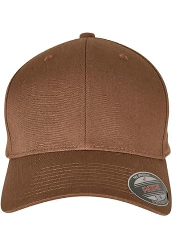 Image of Flexfit Unisex Wooly Combed Baseballkappe, Coyote/Brown, L/XL