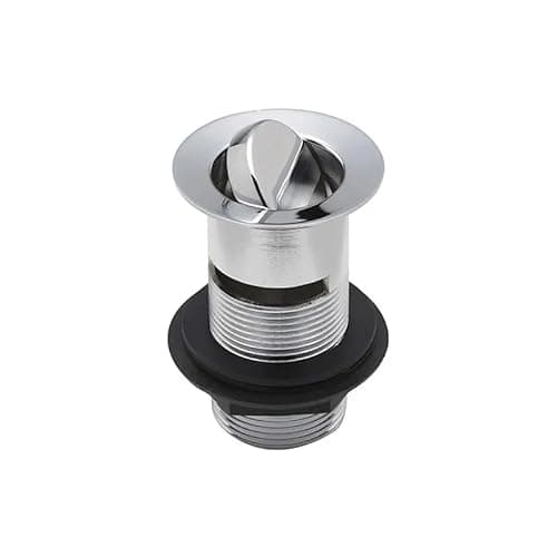 Image of TC Bathroom Basin Waste Swivel Flip Plug Slotted Tail 1 1/4" 32mm