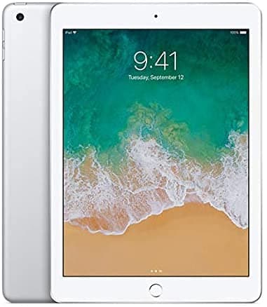 Image of Apple iPad (5th Gen) 128GB Wi-Fi - Silver (Renewed)