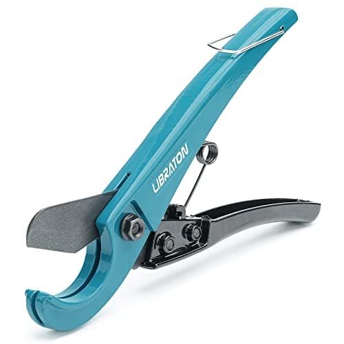 Image of Libraton Plastic Pipe Cutter 0-31mm, PVC Cutting Tool for PEX, Thin PVC, PPR Plastic Hoses, Hose Cutter
