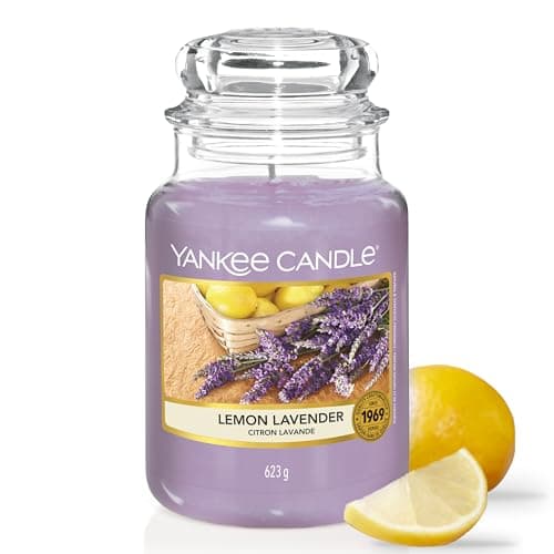 Image of Yankee Candle Scented Candle | Lemon Lavender Large Jar | Long Burning Candles: up to 150 Hours | Perfect Gifts for Women