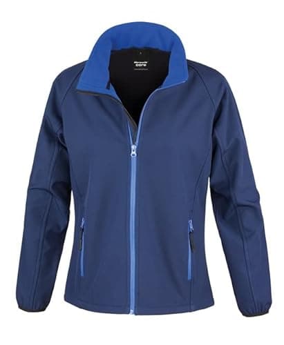 Image of Result Core R231F Ladies Printable Softshell Jacket - Navy/Royal - 2XL