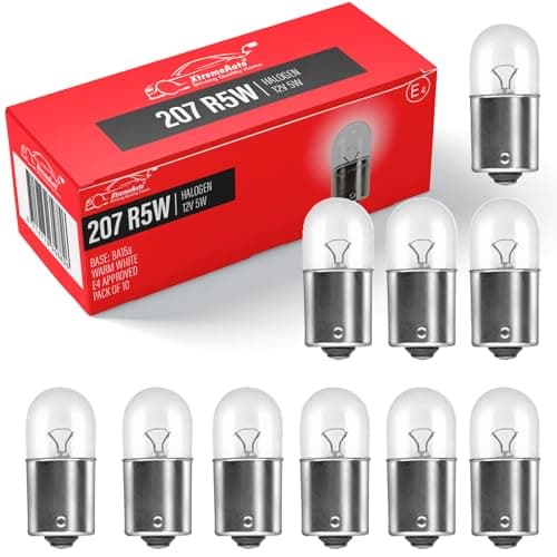Image of Xtremeauto X10 207 R5W Bulbs - 12v Car Bulbs, Side Light Tail Light Brake Number Plate Interior Motorcycle Light 12V 5W Bulb R5E 12V Bulb,X10 R5W 12V Bulb