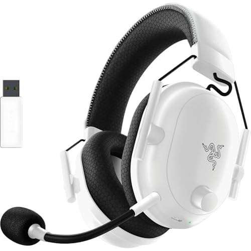 Image of Razer BlackShark V2 Pro (2023) for PC - Premium Wireless E-Sports Headset (HyperClear Super Wideband Mic, TriForce Titanium 50 mm Driver, Bluetooth, Up to 70hrs Battery) White