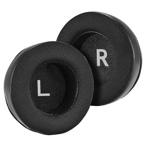 Image of Lukvcoe Mesh Fabric Replacement Ear Pads for AKG Pro Audio K52, K72, K271, K272, K340, K92, M220, K240, K241, K242, K550, K551, K553 S, MKII, MK2 Cushions with Noise Isolation Foam (Black)