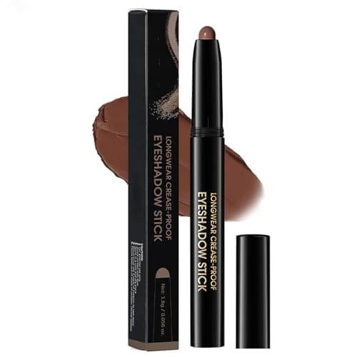 Image of Waterproof Cream Eyeshadow Stick, Matte Brown, Blendable Eye Pencil, Rich Pigment, Long-Lasting Smudge-Proof, Multi-Use Eyeshadow, Eyeliner & Highlighter, Buildable Color(#02 Matte Brown)