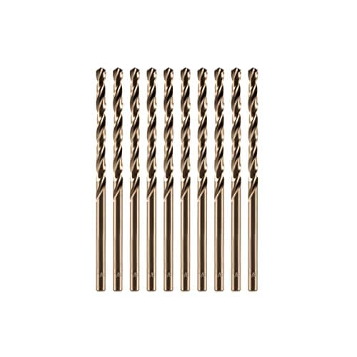Image of amoolo 3.2mm 10pcs Cobalt Drill Bit, M35 HSS Metric Cobalt Drill Bit Set for Hard Metal, Stainless Steel, Cast Iron