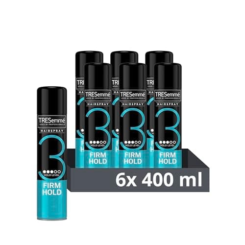 Image of TRESemmé Firm Hold Hairspray 24-hour frizz control for a lightweight finish 6x 400 ml
