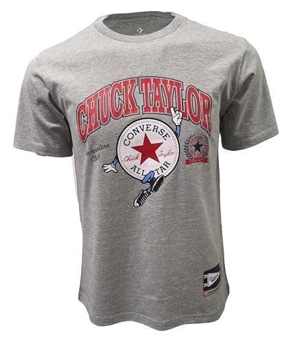Image of Converse Men's All Star Chuck Taylor Patch Logo Tee (Small, Grey (Recreation Club)), Grey (Recreation Club), S