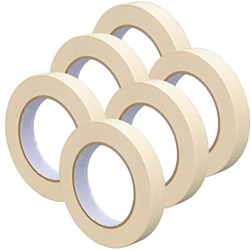 Image of Right Pack Wide Tape 24mm x 50m | Masking Tape for Painting | Indoor Decorating (6 Rolls)