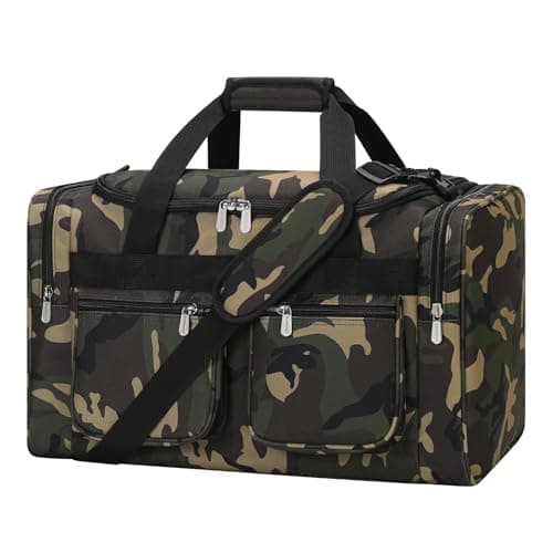 Image of ZZY 40L Travel Duffle Holdall Bags for Men - 20 inch Duffel Bag Weekend Overnight Gym Sport (Camouflage)