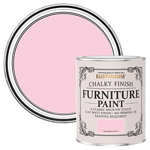Image of Rust-Oleum Pink Upcycled Furniture Paint in Chalky Finish - My Husband Said No 750ML (SHDRCT908)