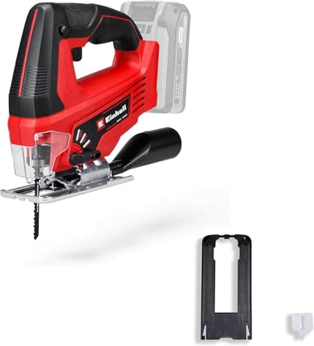 Image of Einhell Cordless Jigsaw 18V Power X-Change, Battery Powered Electric Saw to Cut Wood, Plastic and Metal, Without Battery TC-JS 18 Li Solo
