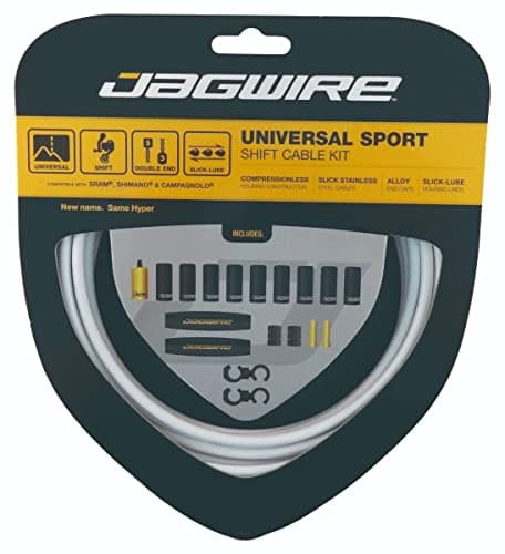 Image of Jagwire 2X Sport Shift Kit for Unisex Adults, White, One Size