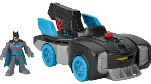 Image of Fisher-Price Imaginext DC Super Friends Bat-Tech Batmobile, Transforming Push-Along Vehicle with Light-Up Batman Figure for Kids Ages 3-8 - GWT24