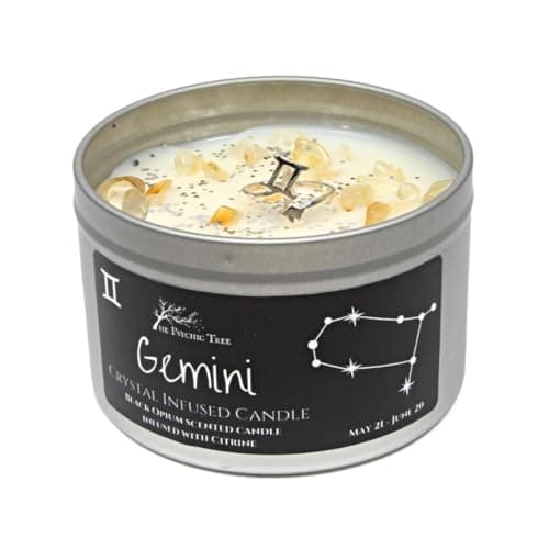 Image of Gemini - Crystal & Jewellery Scented Zodiac Candle Candle Only