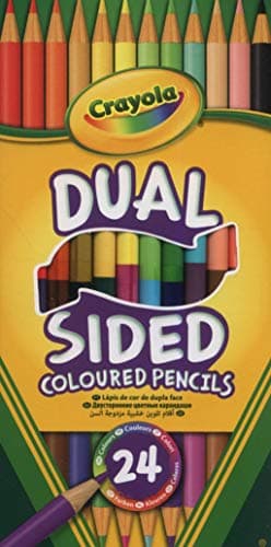 Image of CRAYOLA Dual-Sided Colouring Pencils - Assorted Colours (Pack of 12), Half the Pencil, Twice the Colouring Fun! Ideal for Kids Aged 3+