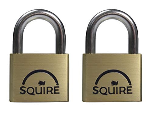 Image of Henry Squire LN5 KA Lion Premium Solid Brass Padlocks, Twin Pack