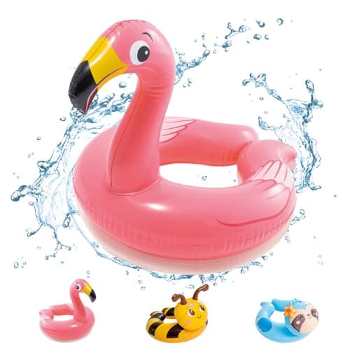 Image of POPOYU Pool Inflatables Pool Floats,Inflatable Swimming Rings for Adults Kids,Pool Tubes Swimming Pool Toys Rubber Ring for Swimming Pool Beach Party Decorations,Kids Summer Gifts(55cm Sloth)