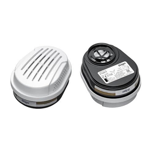 Image of Dräger X-plore Bayonet Combination Filter A2 P3 for Gases and Particles, Replacement Filter for Full and Half Masks X-plore 3300, 3500 and 5500, 1 Pair