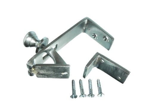Image of 1 Pack Of Satin Chrome Counterflap Back Counter Flap Catch + Screws
