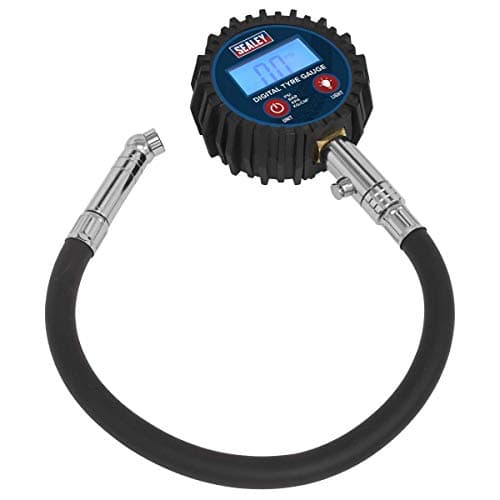 Image of Sealey TST002 Digital Tyre Pressure Gauge with Push-On Connector